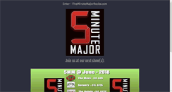 Desktop Screenshot of fiveminutemajorrocks.com