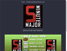 Tablet Screenshot of fiveminutemajorrocks.com